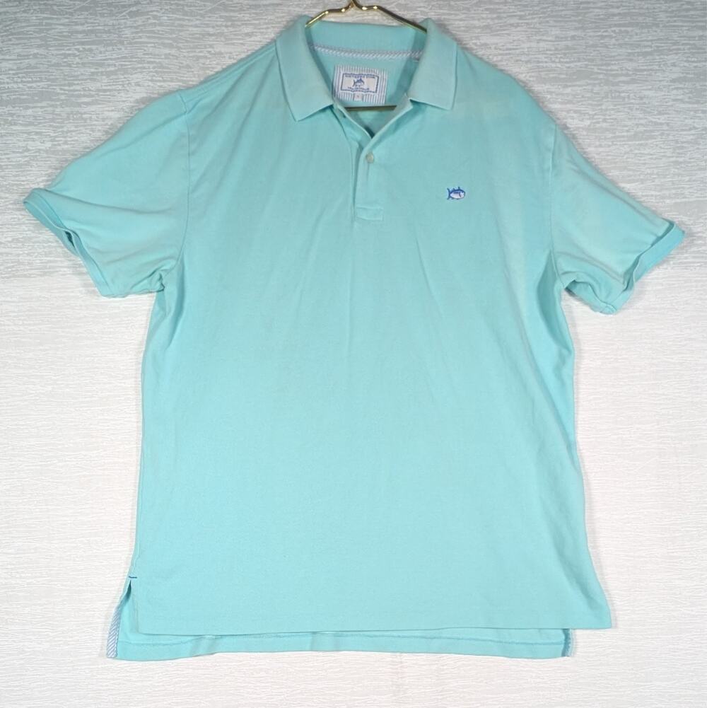 Southern Tide Polo Mens Large Blue The Slipjack Short Sleeve Polo Shirt